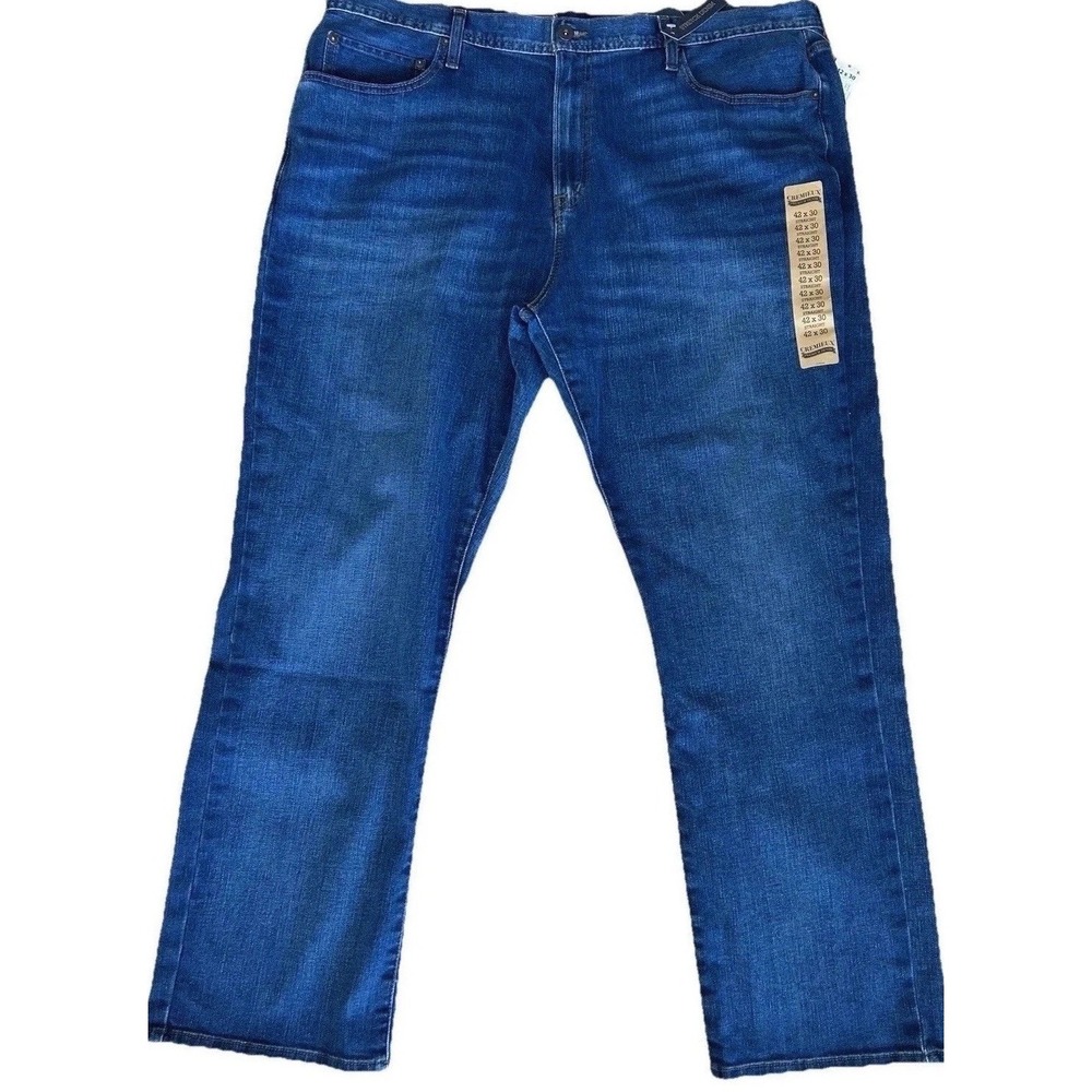 Cremieux New Men's Jeans 42x29 Measured‎ Premium Denim Blue Jeans